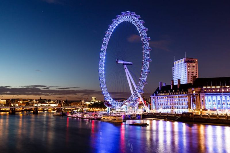 london eye cityscape